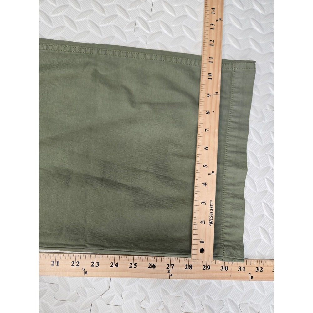 Madewell Griff Superwide Leg Cargo Pants Olive Green Size 29 High Rise Belted - Picture 11 of 11